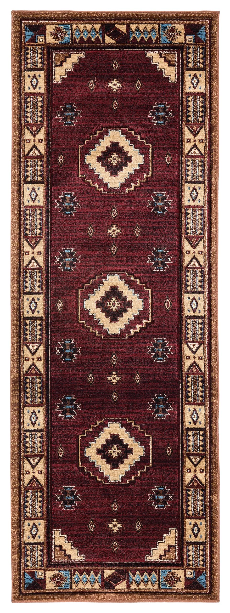 United Weavers Cottage Pelican Park Burgundy Rug - runner front view