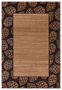 United Weavers Cottage Pine Border Beige Rug - front view
