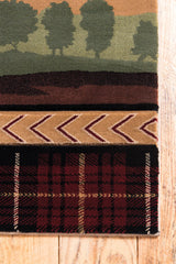 United Weavers Cottage Rose Hill Beige Rug - angle view