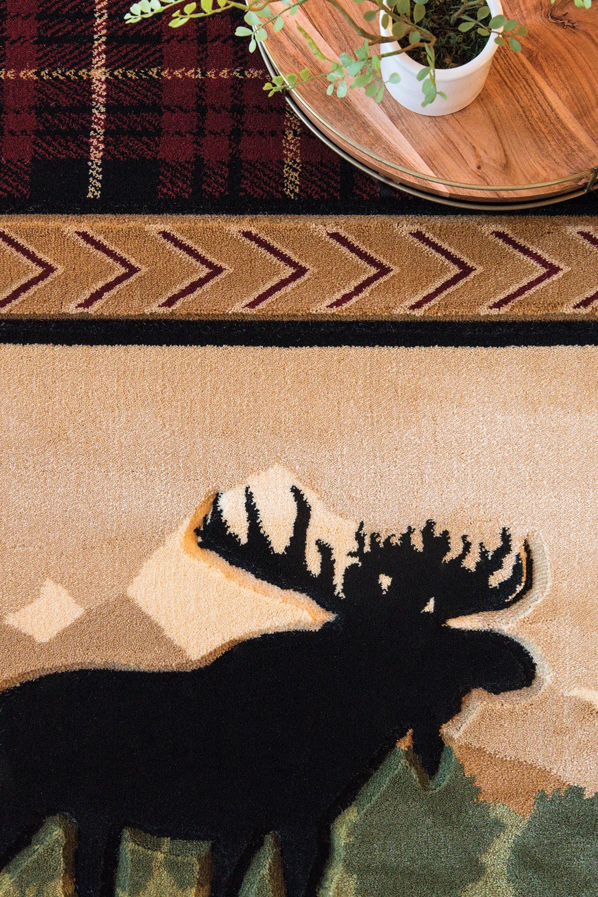 United Weavers Cottage Rose Hill Beige Rug - close-up detail