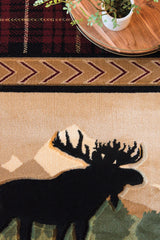 United Weavers Cottage Rose Hill Beige Rug - close-up detail