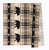 United Weavers Cottage Tartan Bear Beige Rug - backing detail