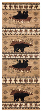 United Weavers Cottage Timberland Beige Rug - runner front view
