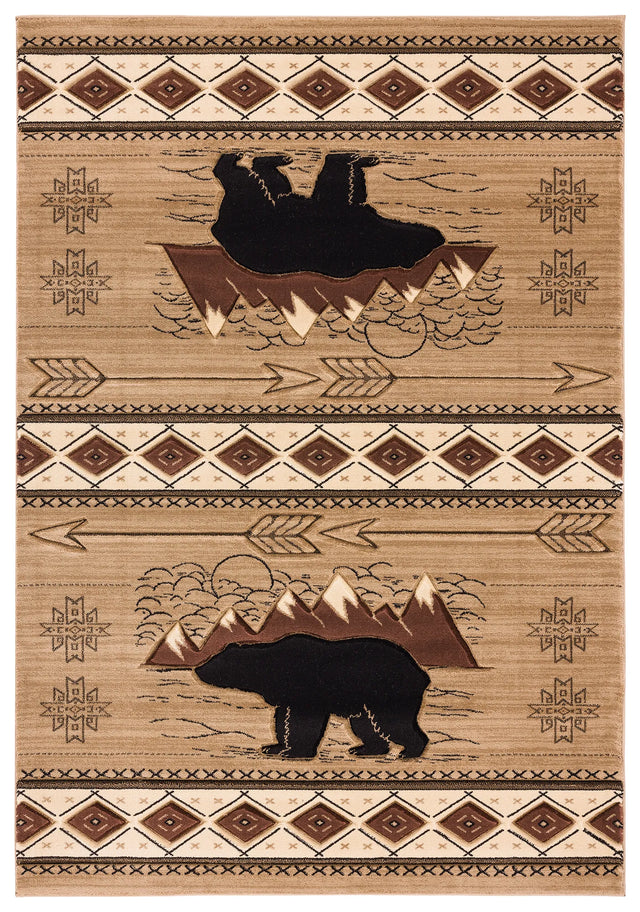 United Weavers Cottage Timberland Beige Rug - front view