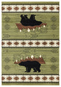 United Weavers Cottage Timberland Green Rug - front view
