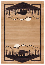 United Weavers Cottage Treetops Beige Rug - front view