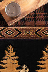 United Weavers Cottage Woodland Brown Rug - close-up detail