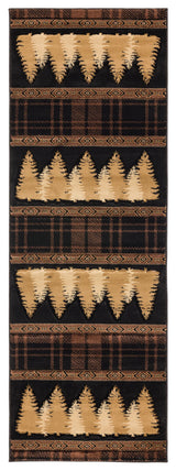 United Weavers Cottage Woodland Brown Rug - runner front view