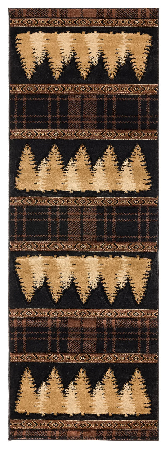 United Weavers Cottage Woodland Brown Rug - runner front view