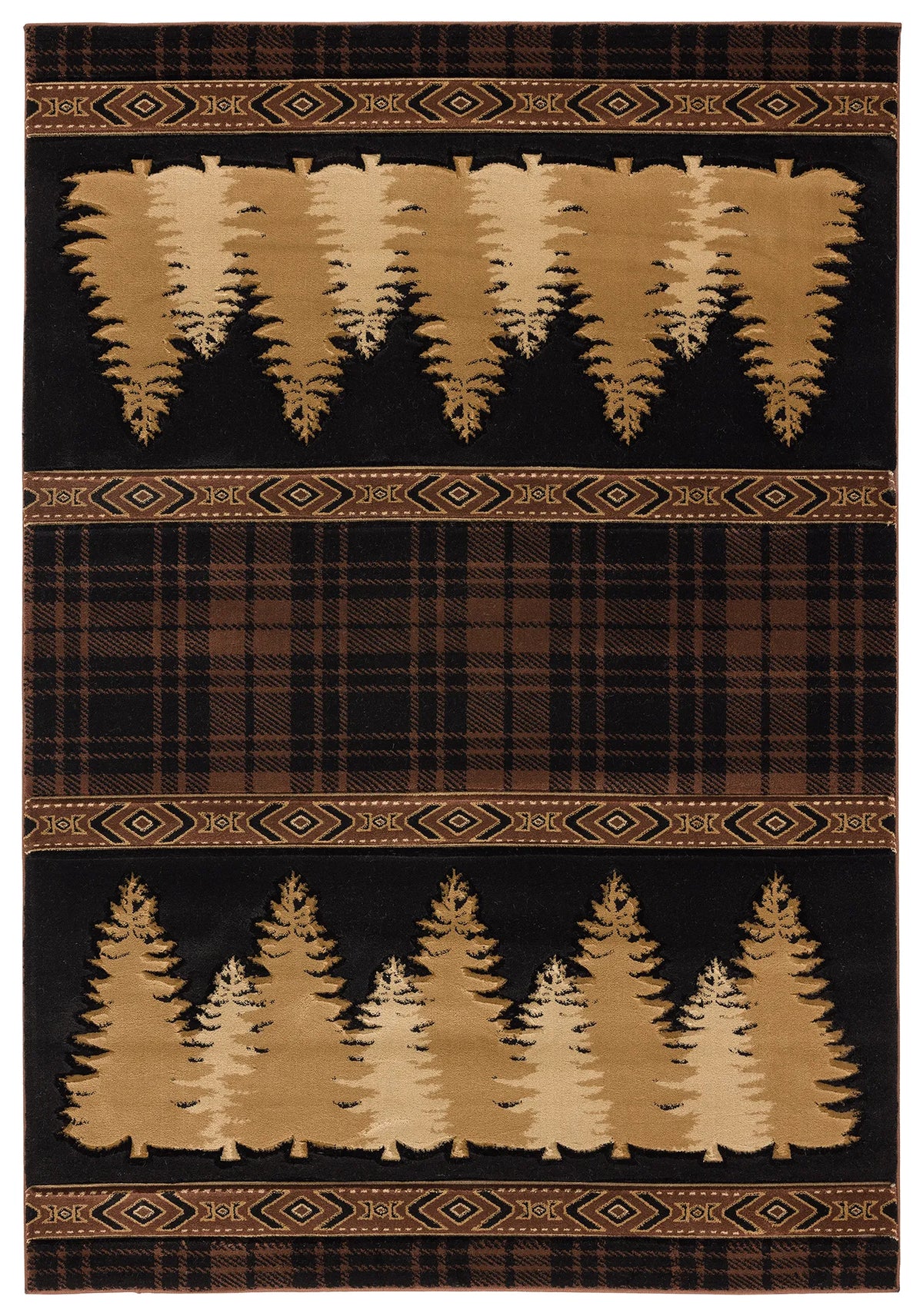 United Weavers Cottage Woodland Brown Rug - front view
