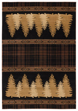 United Weavers Cottage Woodland Brown Rug - front view