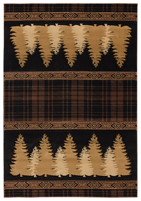 United Weavers Cottage Woodland Brown Rug - front view