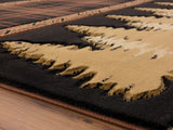 United Weavers Cottage Woodland Brown Rug - pile height detail