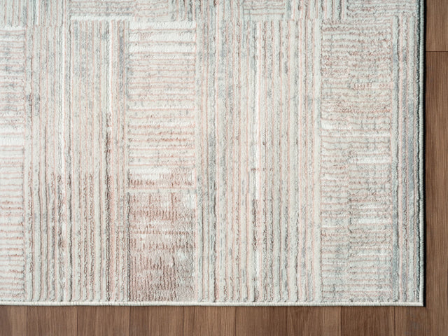 United Weavers Crockett Earthy Beige Rug - angle view