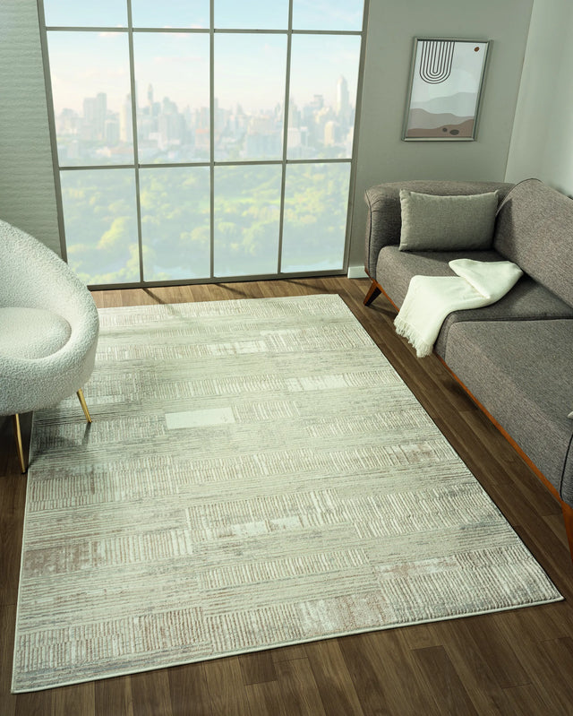 United Weavers Crockett Earthy Beige Rug - room scene