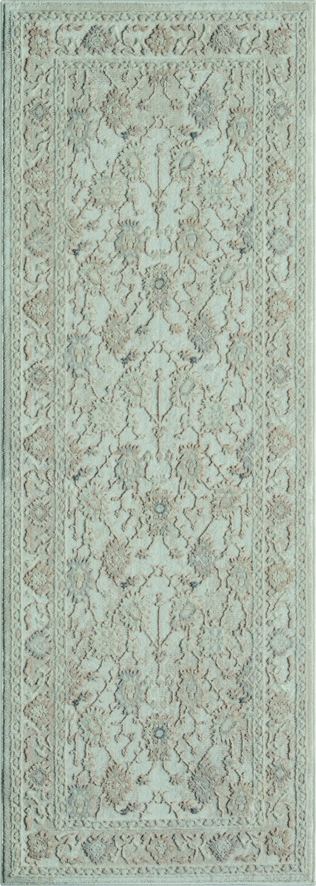 United Weavers Crockett Gem Beige Rug - runner front view