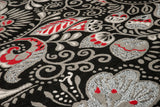 United Weavers Dallas Bandanna Black Rug - close-up detail