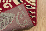 United Weavers Dallas Bandanna Red Rug - backing detail