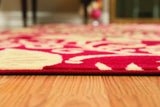 United Weavers Dallas Bandanna Red Rug - pile height detail