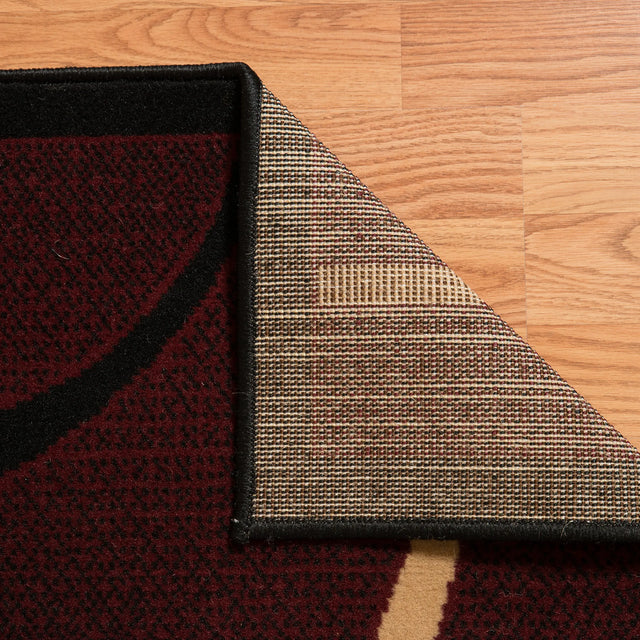 United Weavers Dallas Bangles Burgundy Rug - backing detail