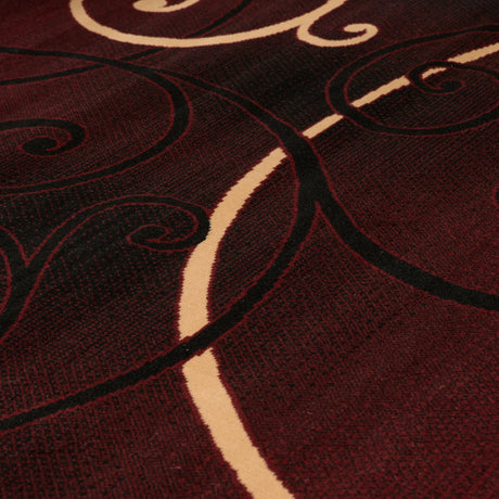 United Weavers Dallas Bangles Burgundy Rug - close-up detail