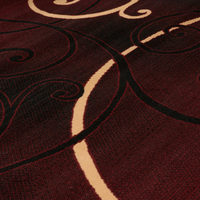 United Weavers Dallas Bangles Burgundy Rug - close-up detail