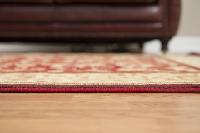 United Weavers Dallas Baroness Red Rug - pile height detail