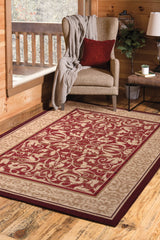United Weavers Dallas Baroness Red Rug - second room scene