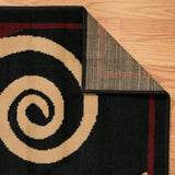 United Weavers Dallas Billow Burgundy Rug - backing detail