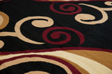 United Weavers Dallas Billow Burgundy Rug - close-up detail