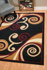 United Weavers Dallas Billow Burgundy Rug - room scene