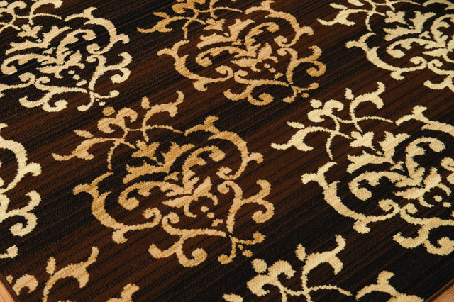 United Weavers Dallas Countess Brown Rug - close-up detail