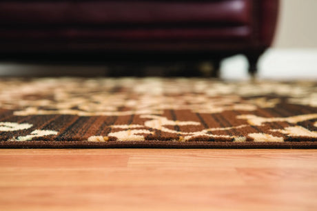 United Weavers Dallas Countess Brown Rug - pile height detail