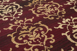 United Weavers Dallas Countess Burgundy Rug - close-up detail