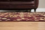 United Weavers Dallas Countess Burgundy Rug - pile height detail