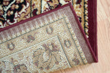 United Weavers Dallas Floral Kirman Burgundy Rug - backing detail