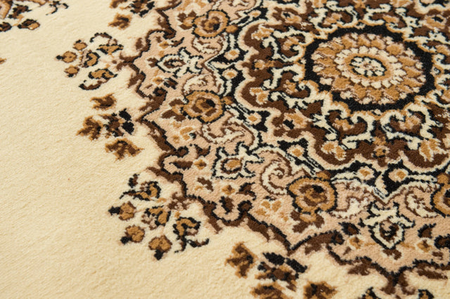 United Weavers Dallas Floral Kirman Ivory Rug - close-up detail