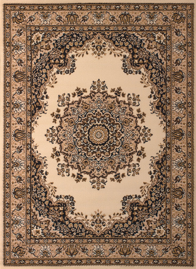 United Weavers Dallas Floral Kirman Ivory Rug - front view