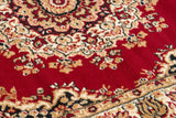 United Weavers Dallas Floral Kirman Red Rug - close-up detail