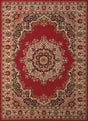 United Weavers Dallas Floral Kirman Red Rug - front view
