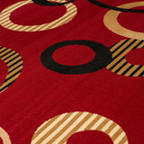 United Weavers Dallas Hip Hop Red Rug - close-up detail