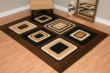 United Weavers Dallas Spaces Brown Rug - room scene
