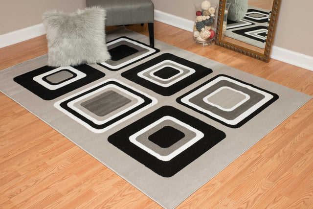 United Weavers Dallas Spaces Silver Rug - room scene