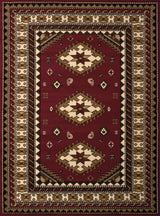 United Weavers Dallas Tres Burgundy Rug - front view