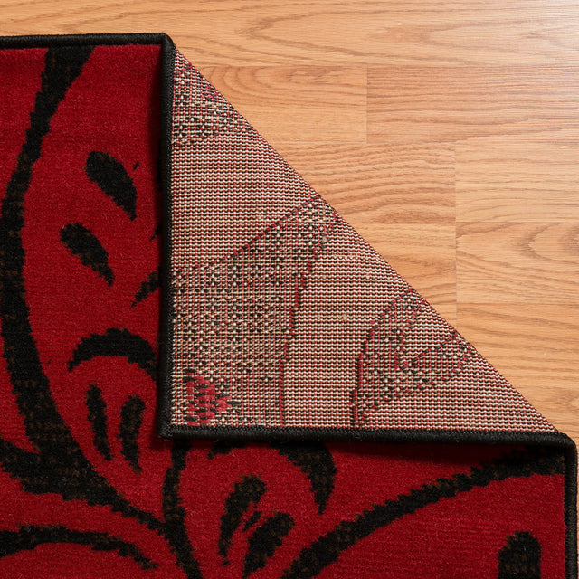 United Weavers Dallas Trouseau Red Rug - backing detail