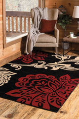 United Weavers Dallas Trouseau Red Rug - second room scene