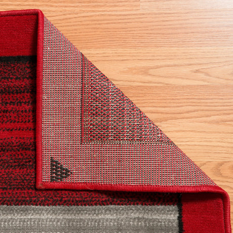 United Weavers Dallas Zoom Red Rug - backing detail