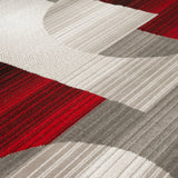 United Weavers Dallas Zoom Red Rug - close-up detail