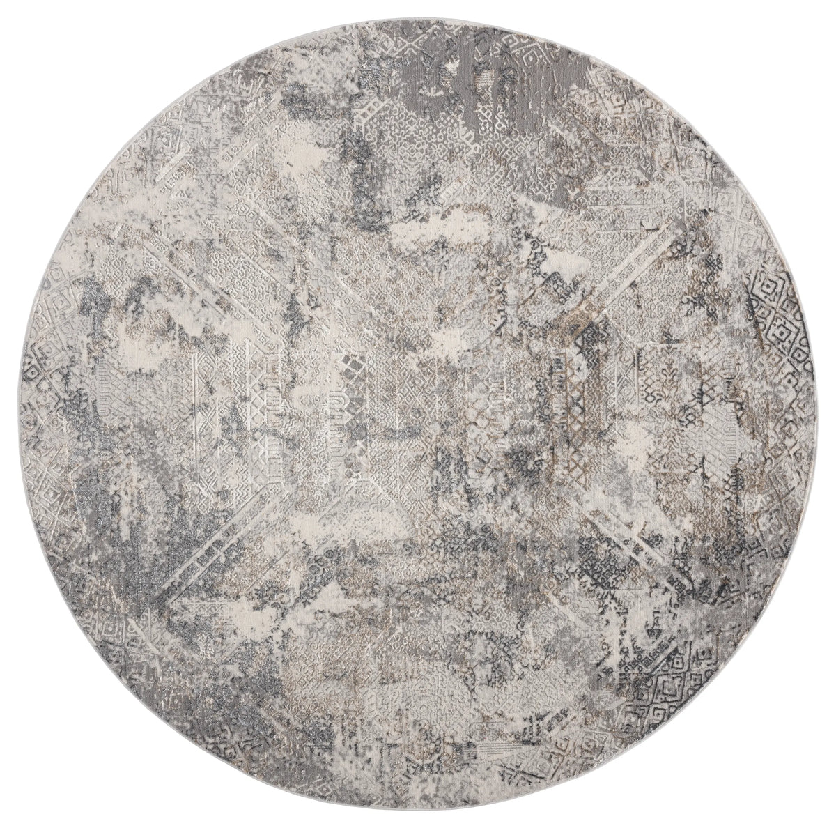 United Weavers Emojy Lennox Wheat Rug - round front view