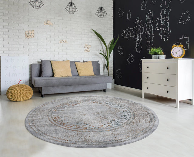 United Weavers Emojy Lola Multi Rug - round room scene